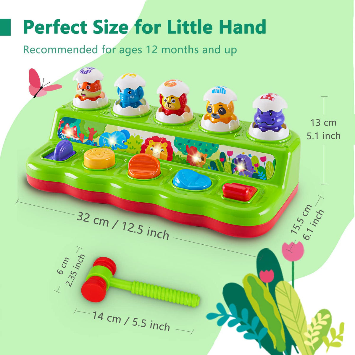 WOWOHAGE Pop Up Pals portable design makes playtime easy on the go.