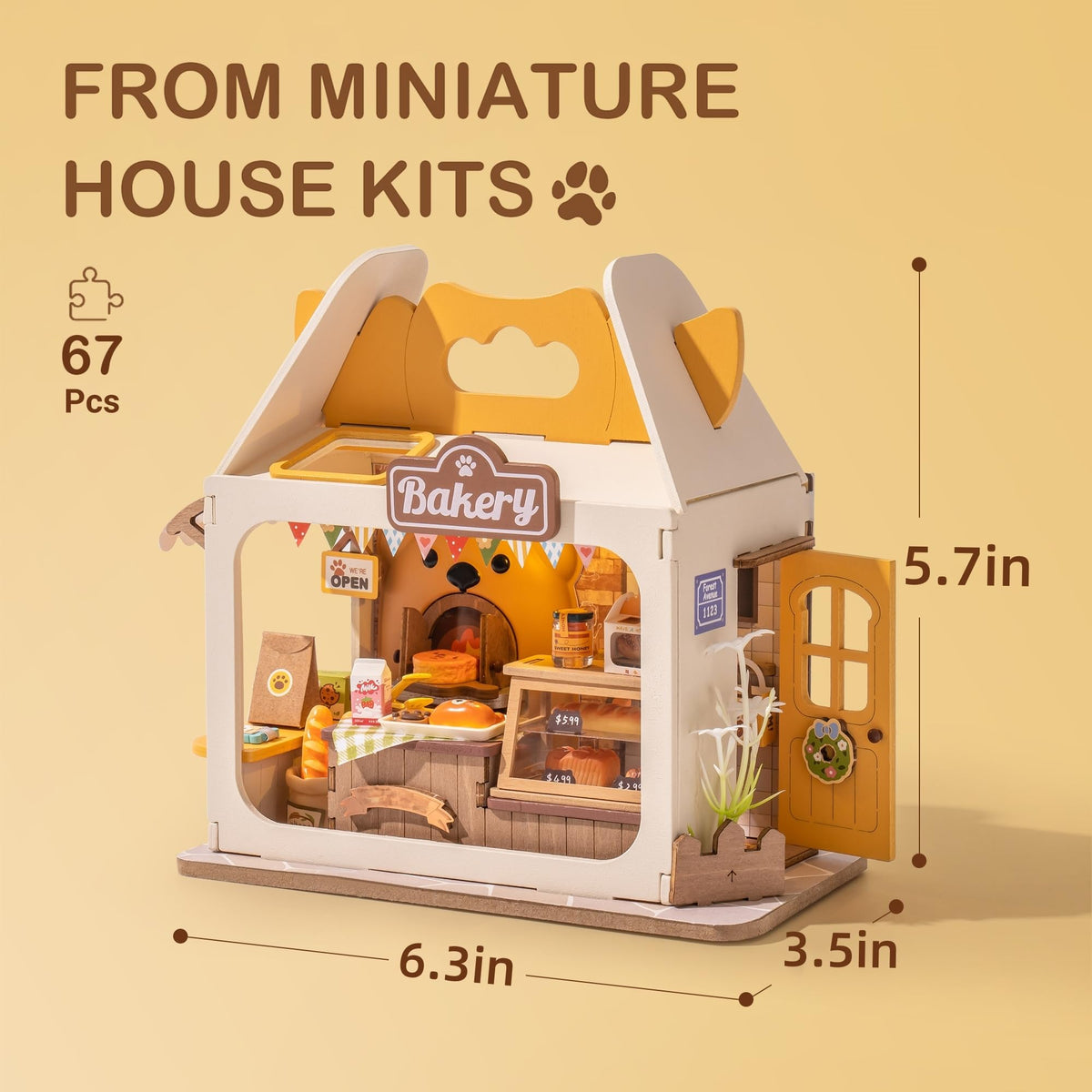 Wowood Teddy's Breadbox displayed on a shelf elevates decor
