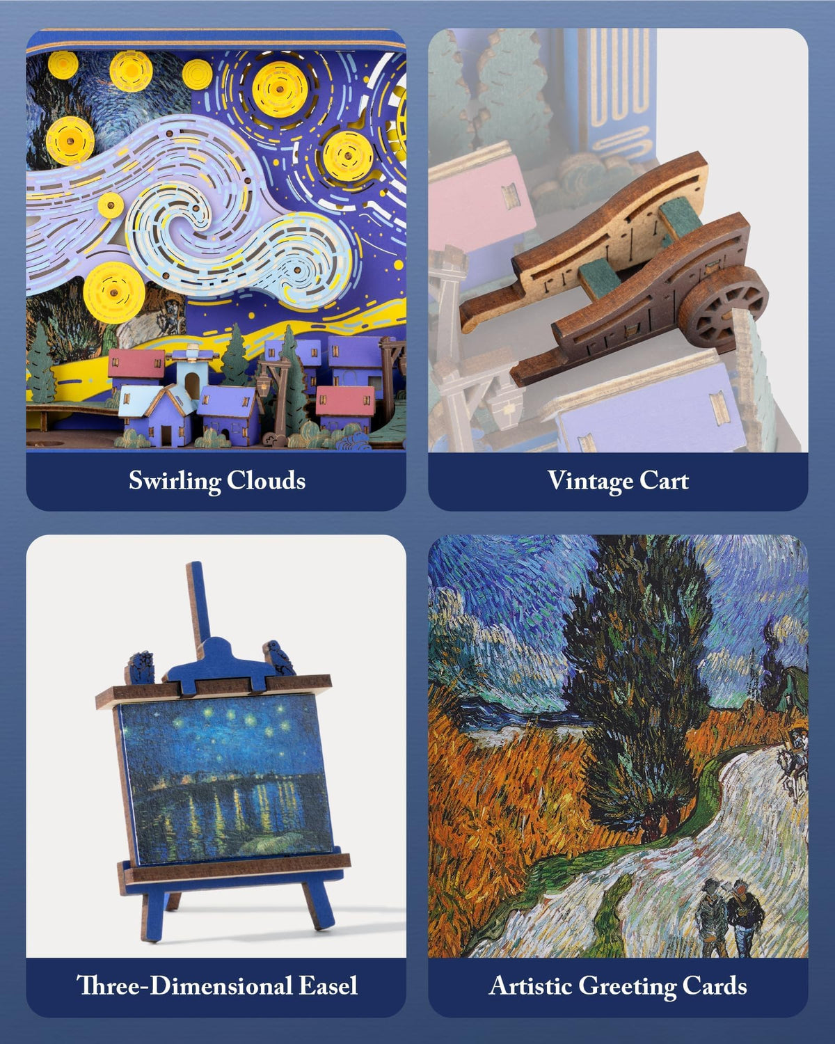 Wowood Starry Night puzzle built from durable basswood for lasting decor
