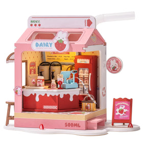 Wowood Strawberry Milkbox kit unboxed for a cozy craft session.