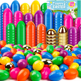 WOWSCAN 500-piece colorful Easter eggs for hunts and classroom rewards