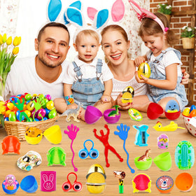 WOWSCAN classroom prizes featuring prefilled eggs stimulate group activities.