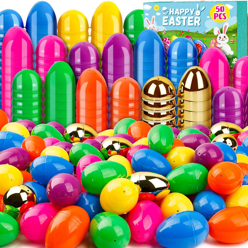 WOWSCAN 3-inch colorful Easter eggs for festive hunts and prizes