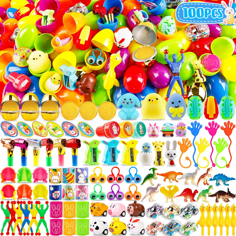 WOWSCAN Easter eggs prefilled collection for kids' egg hunts