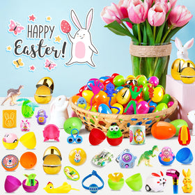 WOWSCAN kids enjoying Easter egg hunt with toy-filled eggs