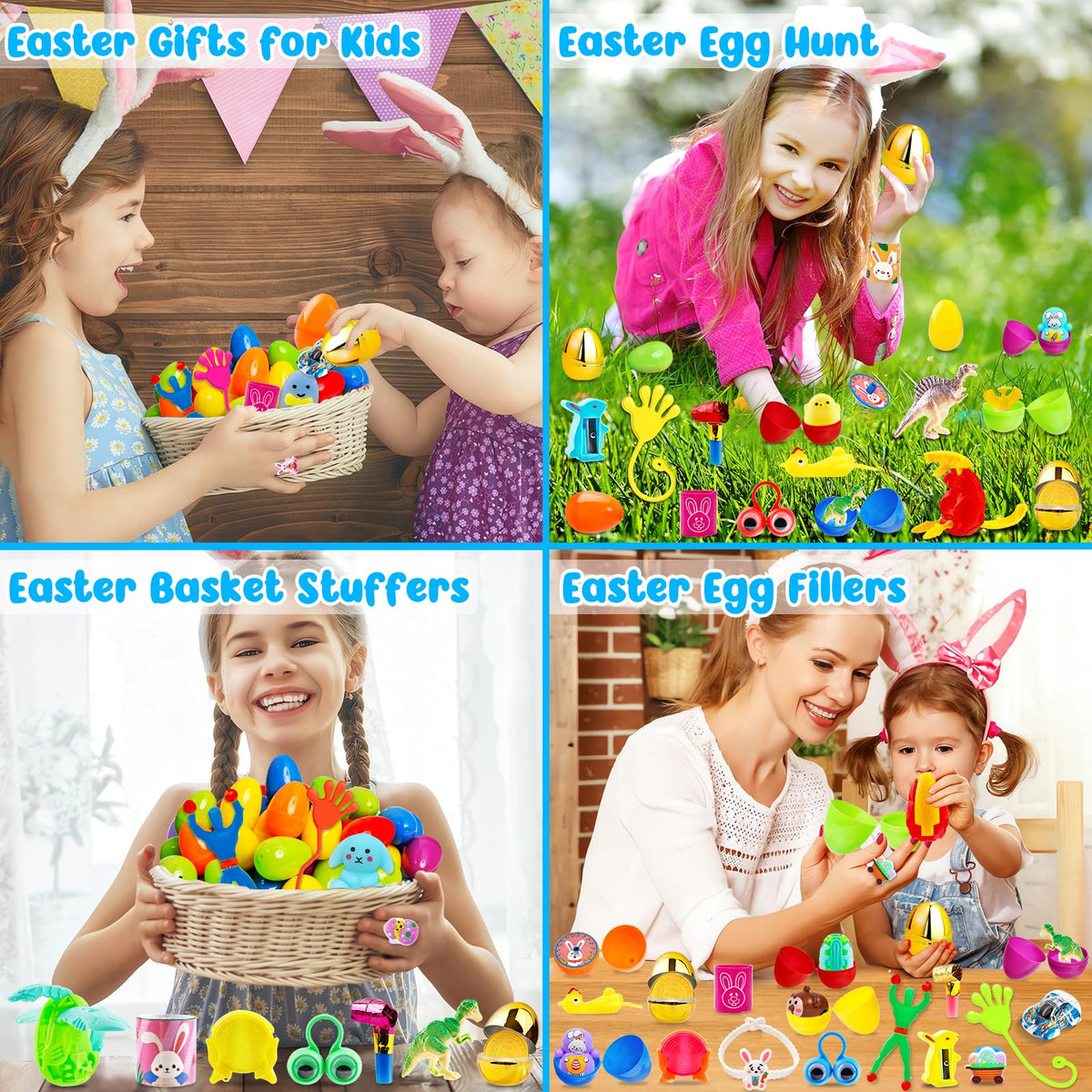 WOWSCAN kids enjoy safe, easy to open eggs for family Easter hunts.