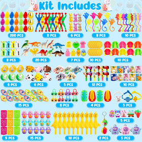 WOWSCAN Prefilled Easter eggs with toy-filled surprises