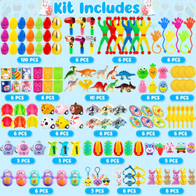WOWSCAN Prefilled Easter eggs with toys for easy, quick FUN.