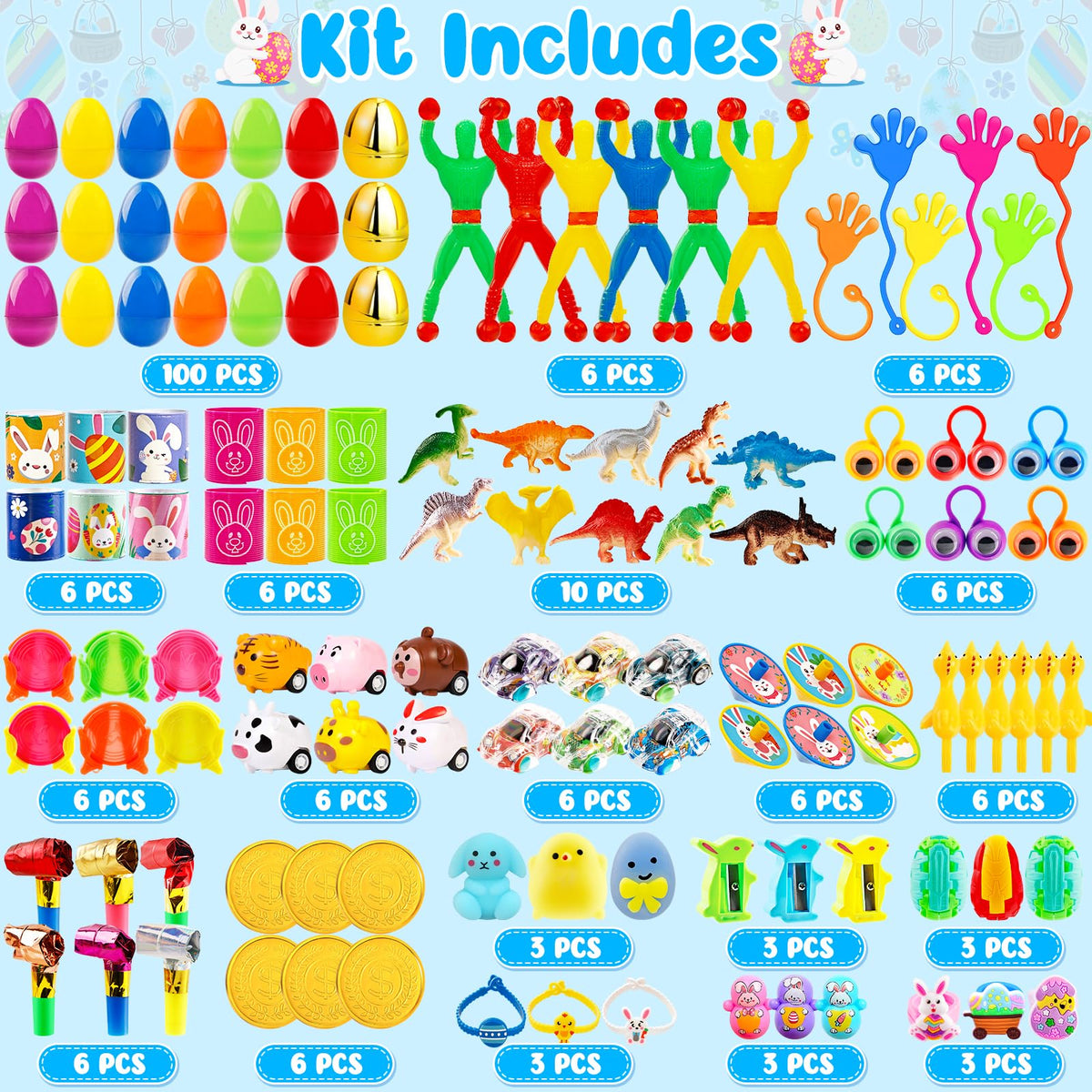 WOWSCAN prefixed eggs with toys inside offer quick, mess-free Easter gifting options.