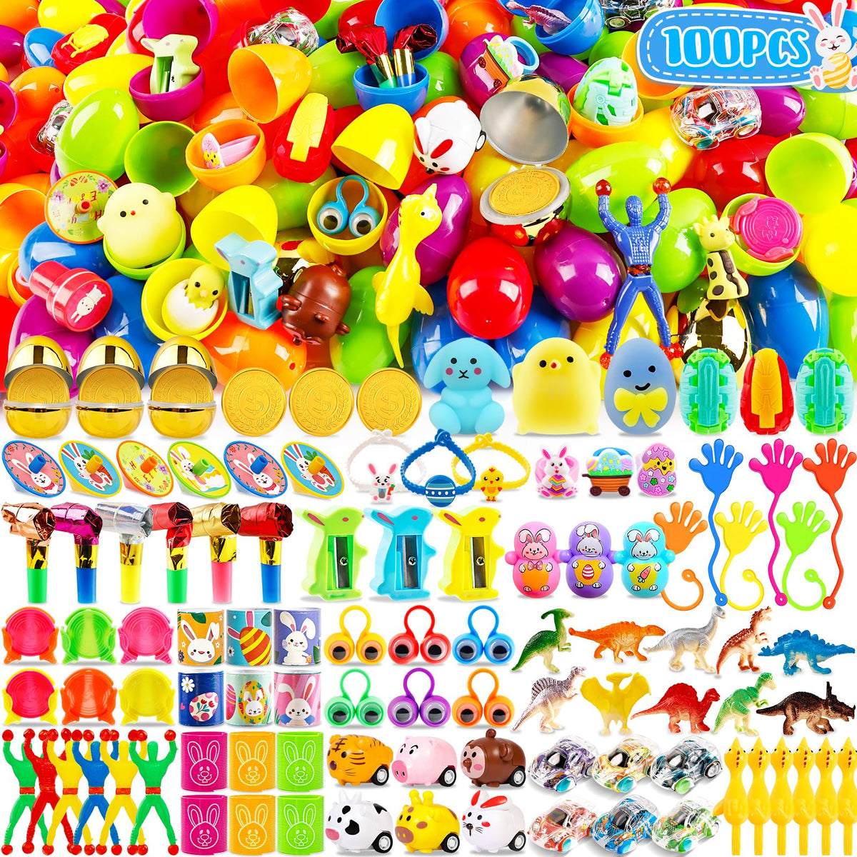 WOWSCAN surprise eggs collection with colorful prefilled eggs for kids Easter egg hunts.