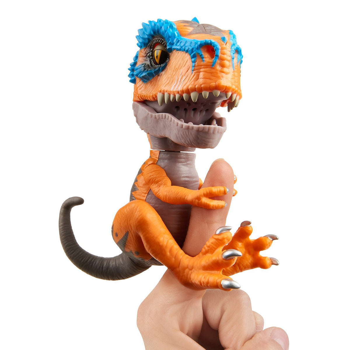 WowWee Scratch Orange Untamed T-Rex front view invites tactile exploration
