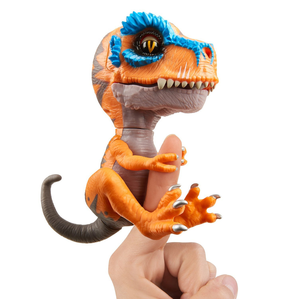WowWee Scratch Orange Untamed T-Rex roaring mode captures action and sound