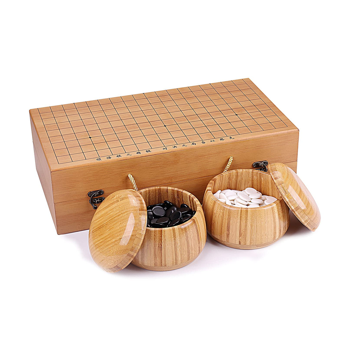 Wowwoody Go board unfolded showing the 19x19 playing surface.
