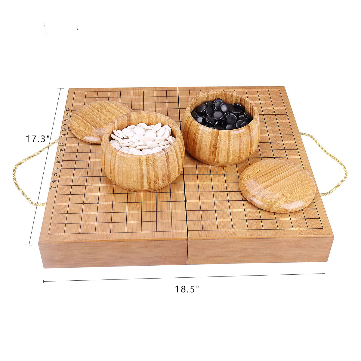 Wowwoody convex melamine stones for smooth Go gameplay.