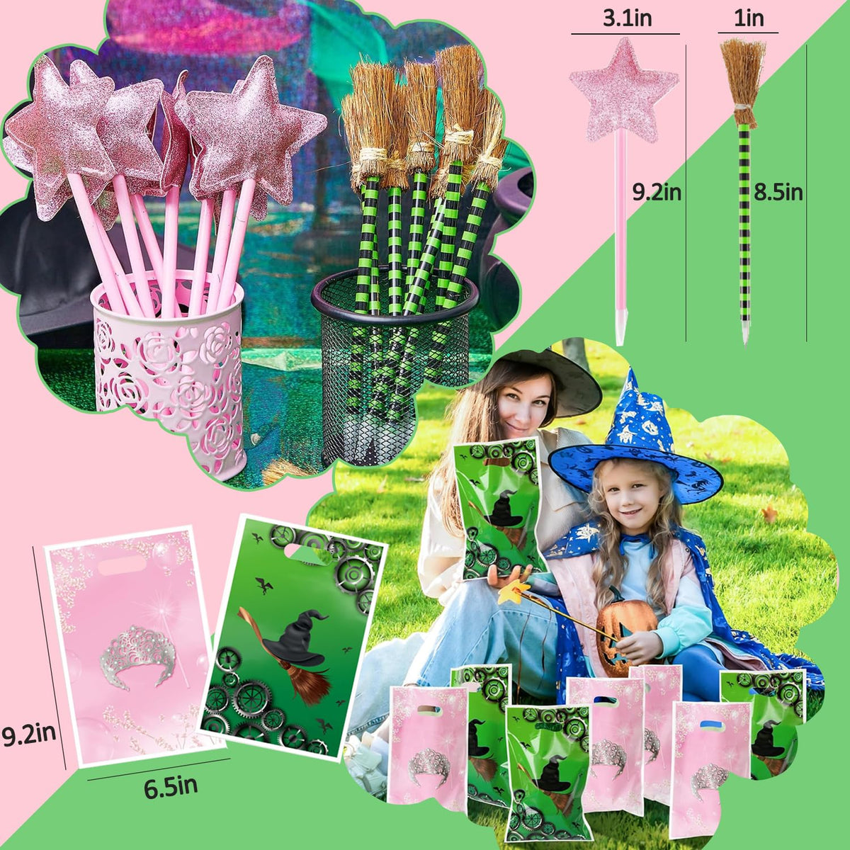 WPAZH broom pencils add whimsy to games and crafts