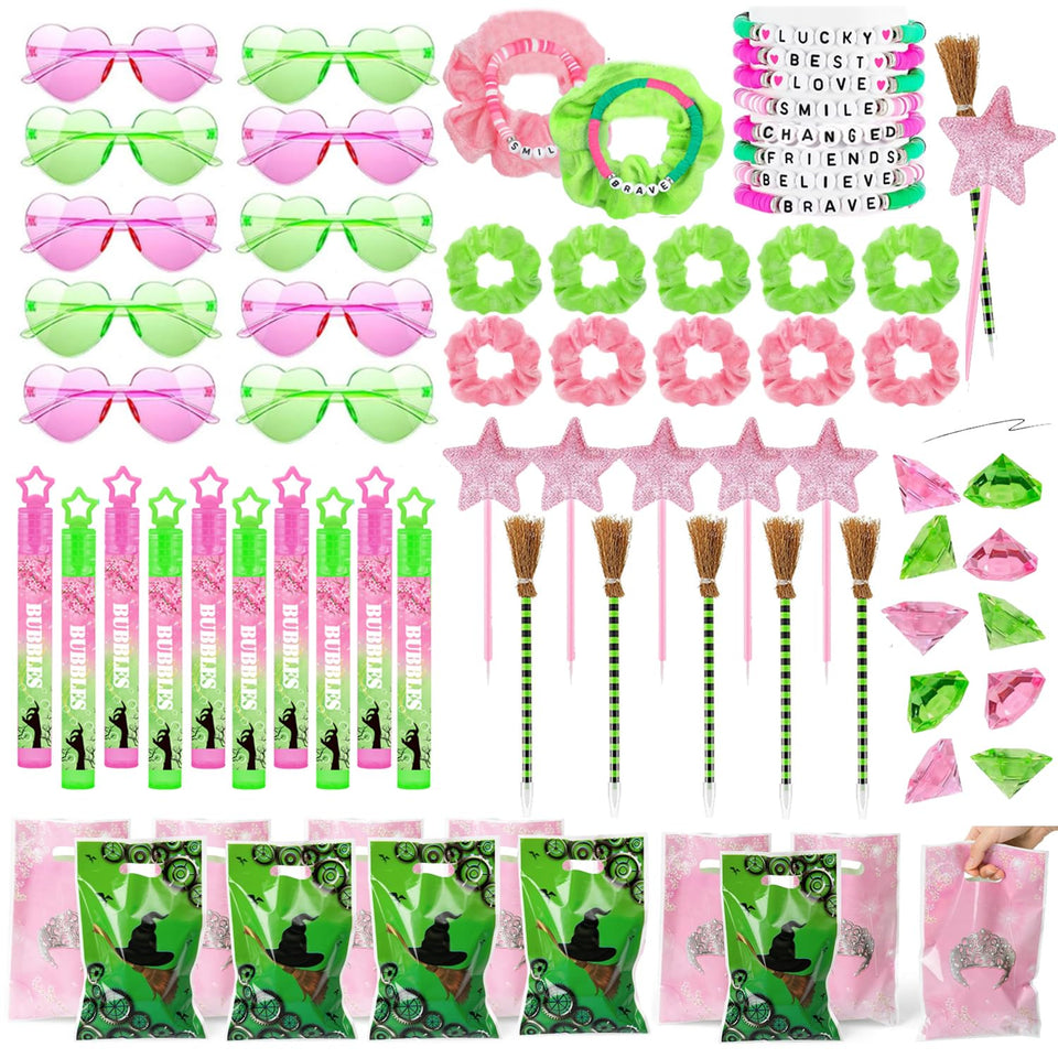 WPAZH pink and green party glasses for festive table decor and quick gifts
