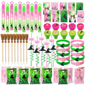 WPAZH pink-green party favor straws add colorful drinks for celebrations