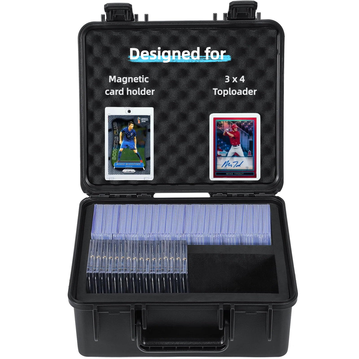 WPGEAR foam insert keeps 3x4 toppers organized and separated within the case.
