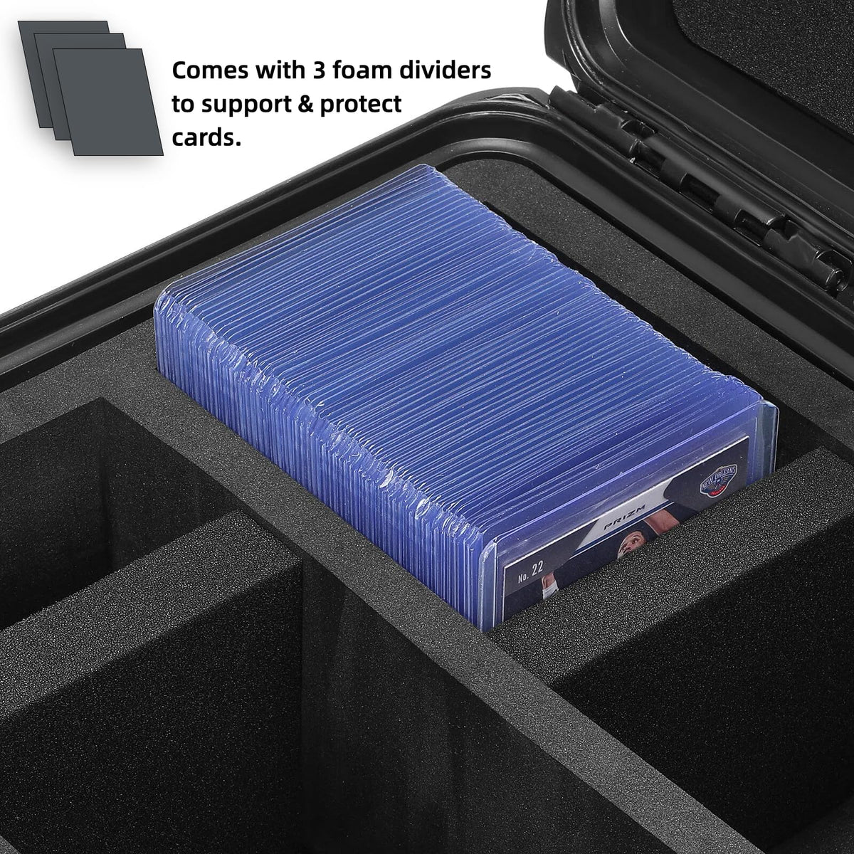 WPGEAR case accommodates a ONE-Touch magnetic card holder securely when used.