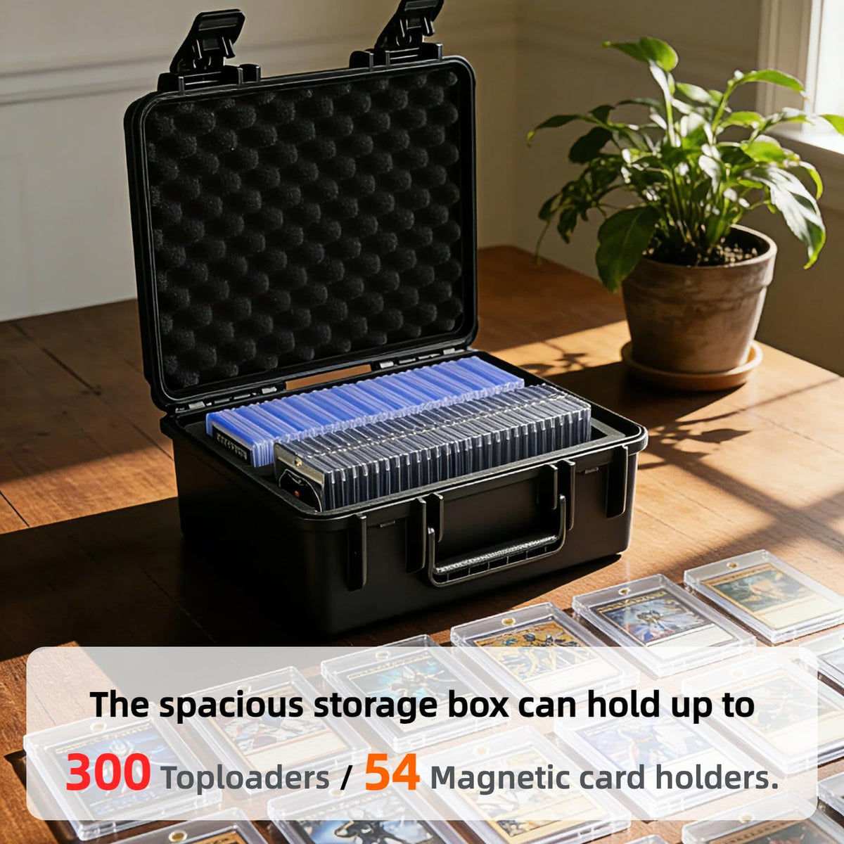 Compact WPGEAR travel case guards cards on the go during transit.