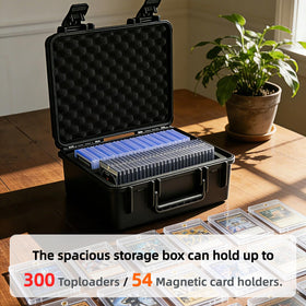 Compact WPGEAR travel case guards cards on the go during transit.