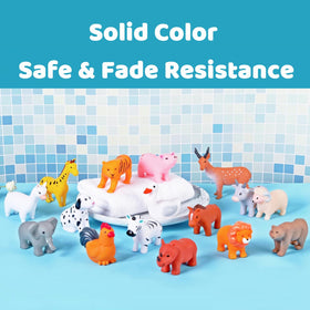 WQTHE Tiger bath toy features sealed design for clean, water-resistant use.