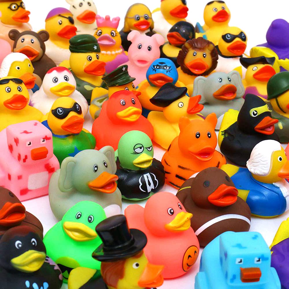 WQTHE rubber duck collection perfect for party favors and classroom prizes.