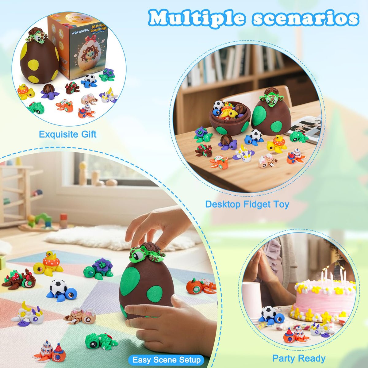 WQXWNFBA Easter egg filler offers surprise unboxing and charm.