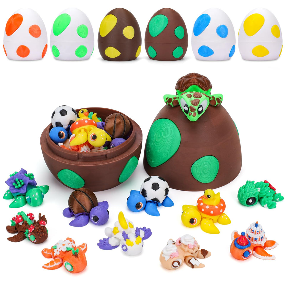 WQXWNFBA sea turtle mommy with dragon eggs ready for display and play.