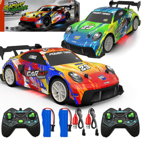 WRTWRT RC cars with dual-player racing setup for family fun and friendly competition.