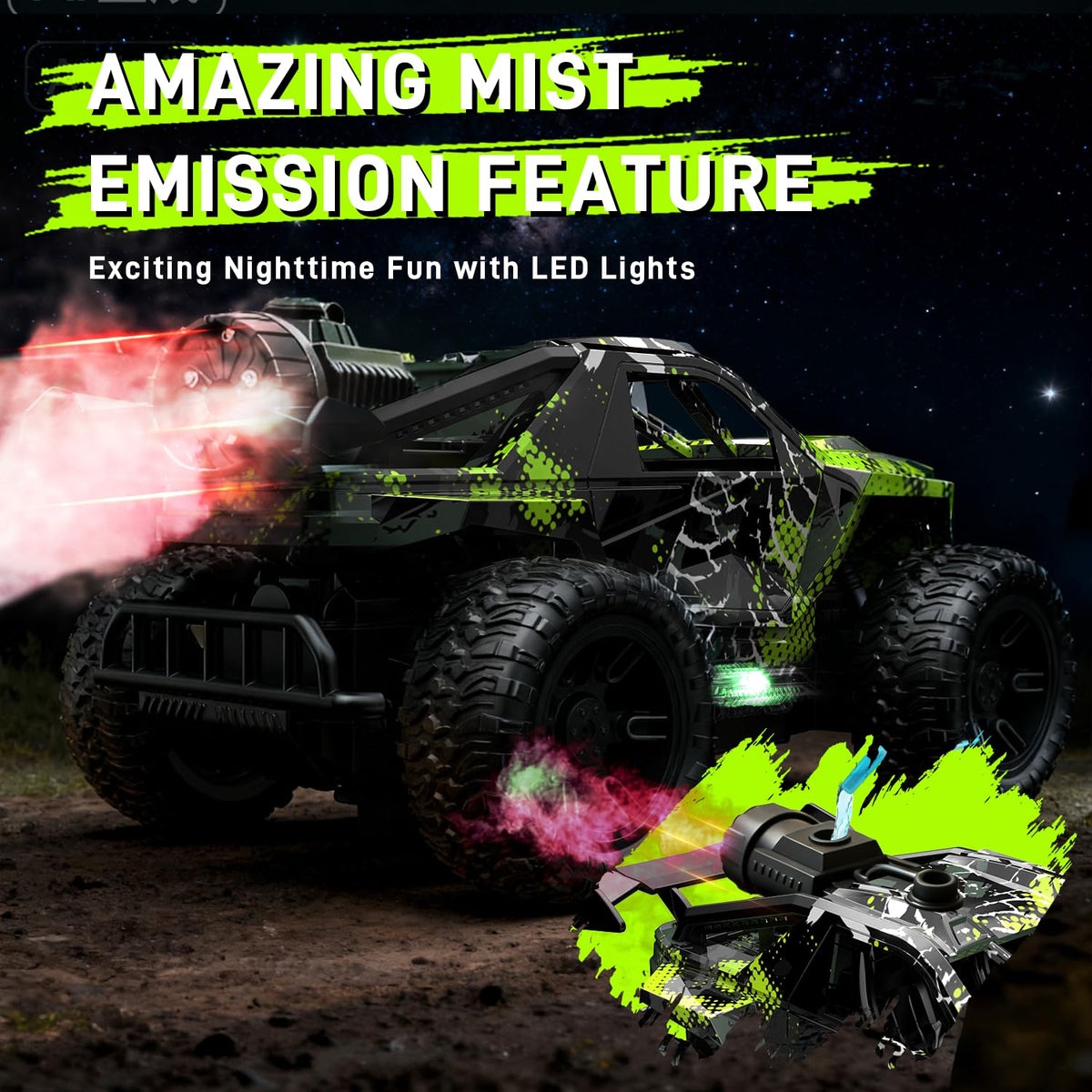 WRTWRT all-terrain grip tires conquer sand, grass, and indoor floors