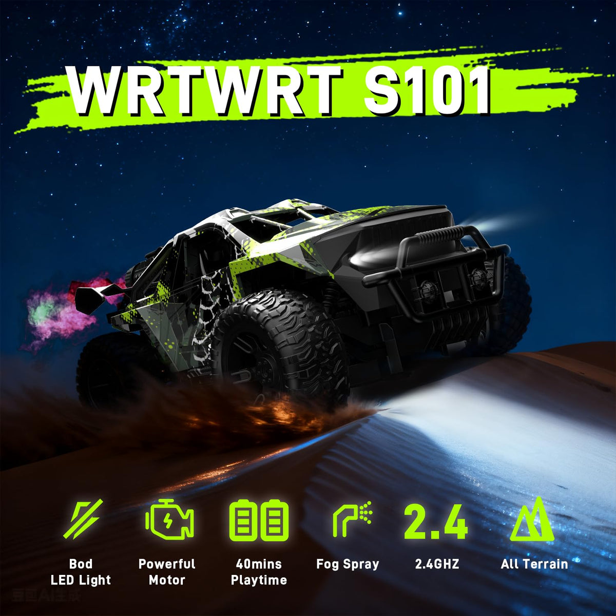 WRTWRT dual batteries provide up to 40 minutes of playtime