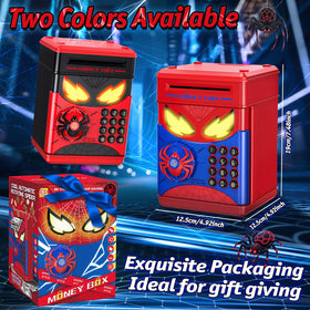 Wrystte Spider Piggy Bank provides safe storage for kids' coins and notes