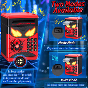 Wrystte Spider Piggy Bank design features a playful spider motif