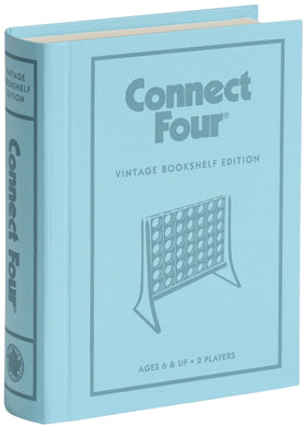 WS Game Company Connect Four Vintage Bookshelf board for timeless strategy and decorative display.