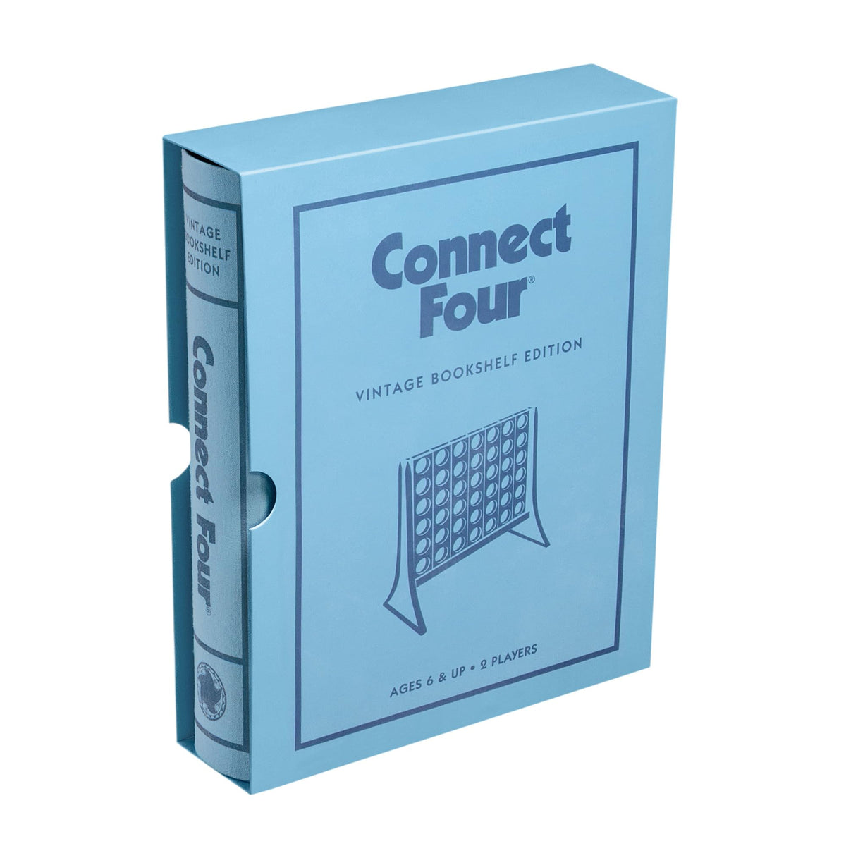 WS Game Company Connect Four Vintage Bookshelf included items for easy setup.