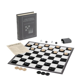 WS Game Company wooden pieces and dice cup set for classic strategy play