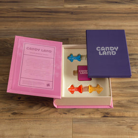 Candy Land gingerbread movers are durable plastic pieces for smooth play.