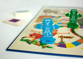 Candy Land Nostalgia Edition card deck features retro visuals for simple turns.
