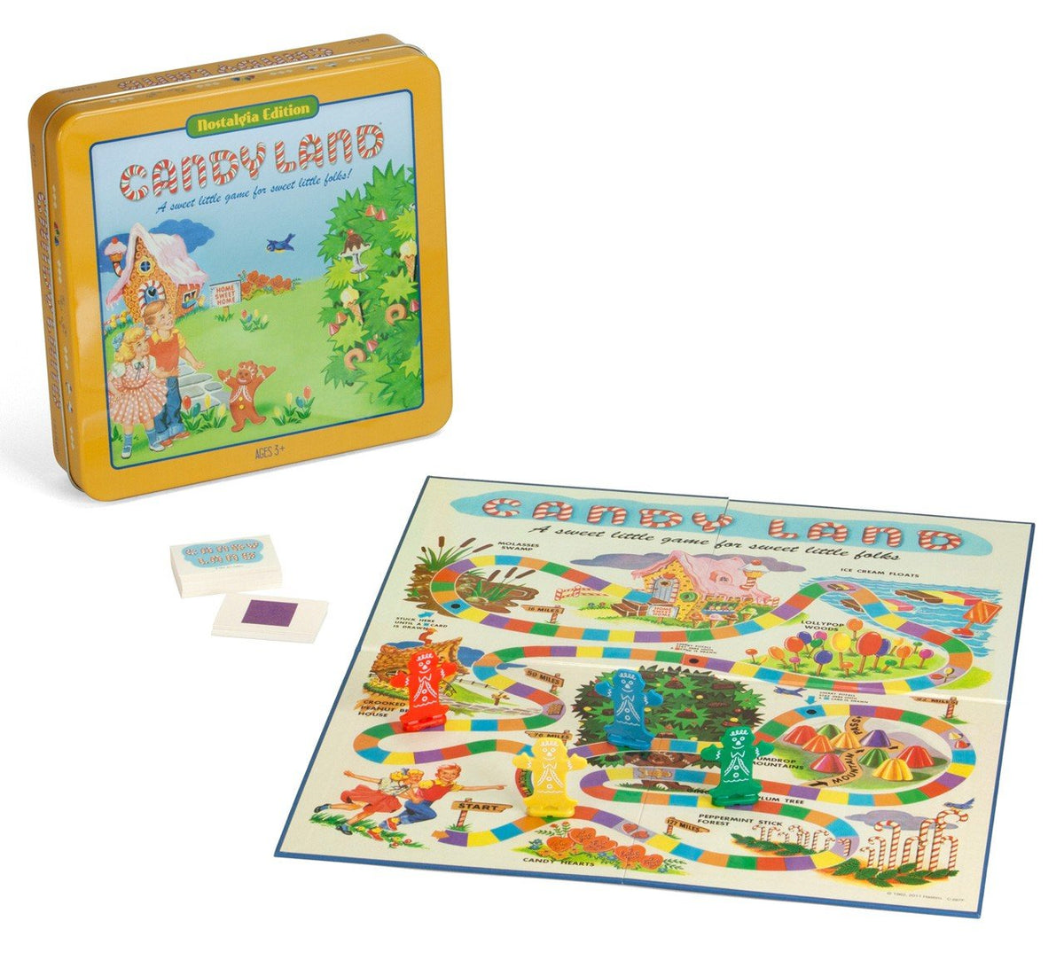 Candy Land Nostalgia Edition retro illustrations on components evoke 1962 nostalgia.