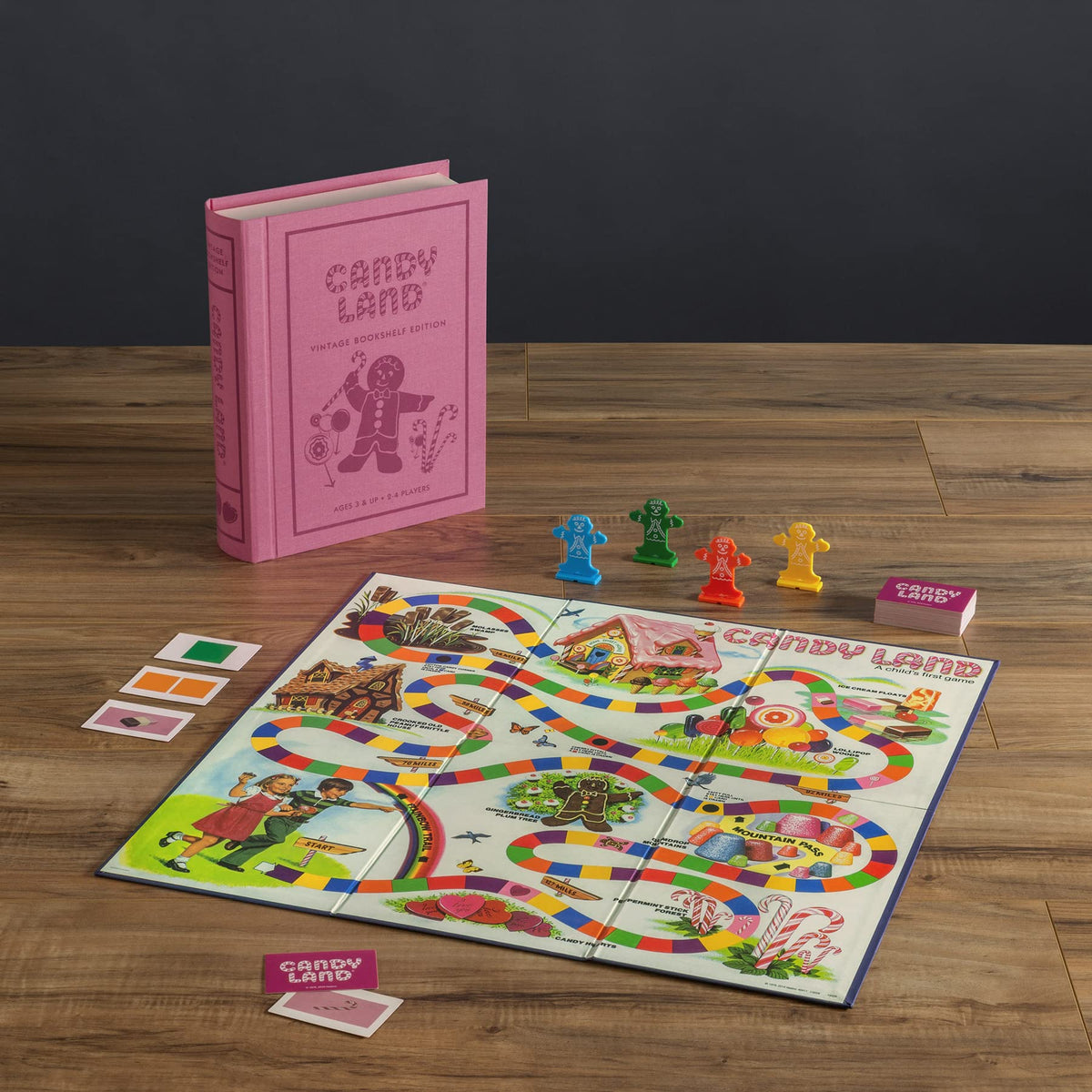 Candy Land slipcase packaging protects components and keeps them organized.