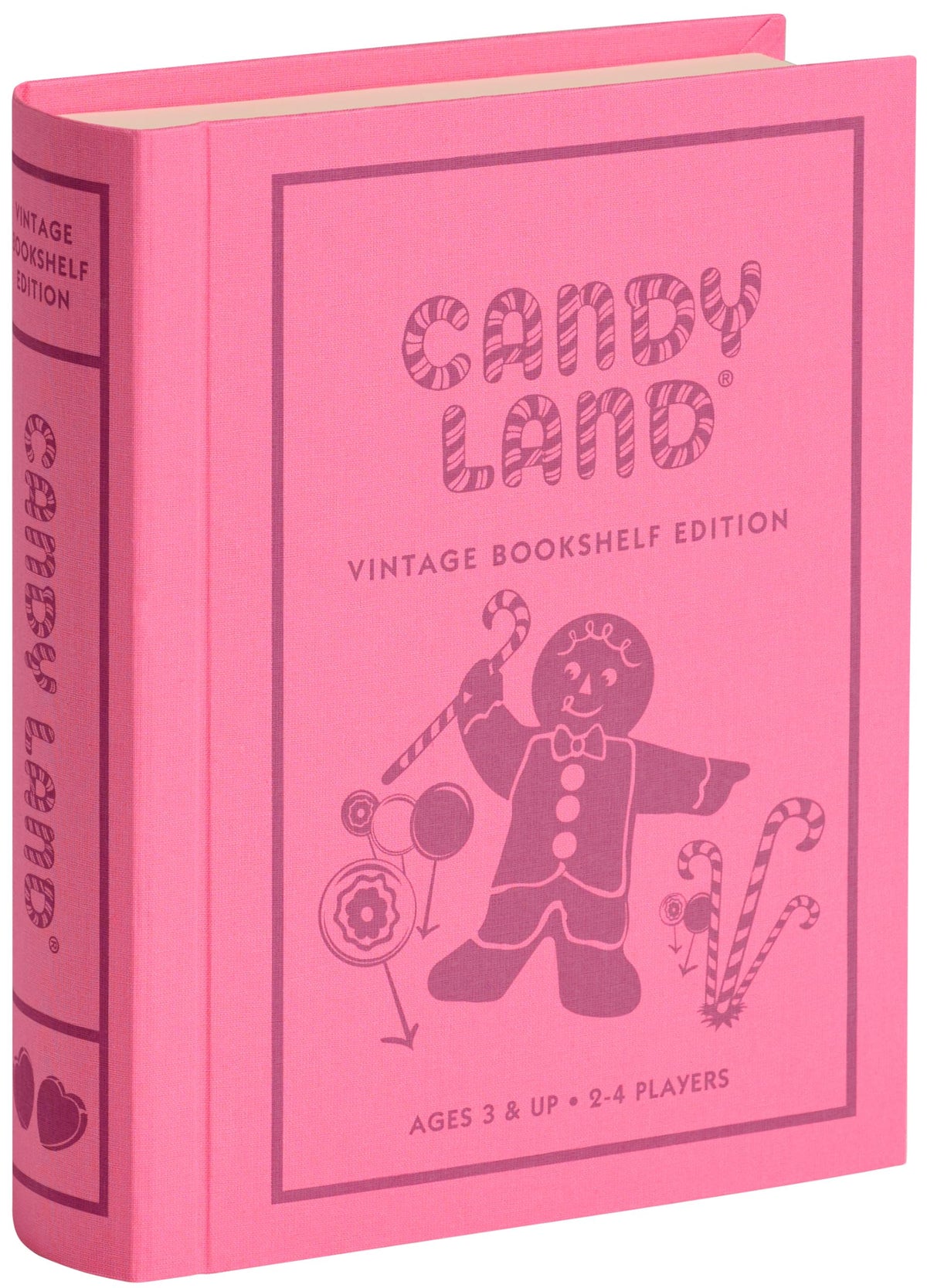 Candy Land vintage book box from WS Game Company for stylish shelf display.