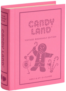 Candy Land vintage book box from WS Game Company for stylish shelf display.