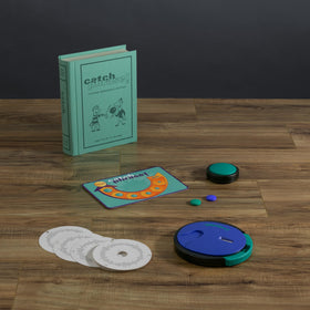 WS Game Company Catch Phrase book case linen wrap keeps games neatly stored.