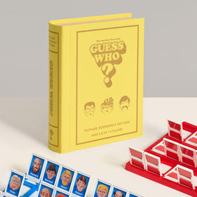 WS Game Company Guess Who? two plastic game boards ensure quick setup