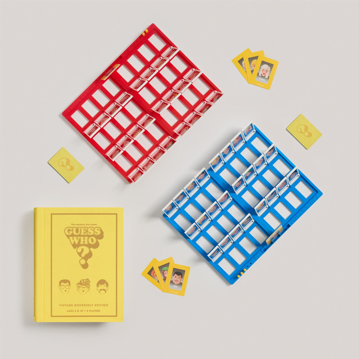 WS Game Company Guess Who? vertical storage display like a hardcover book
