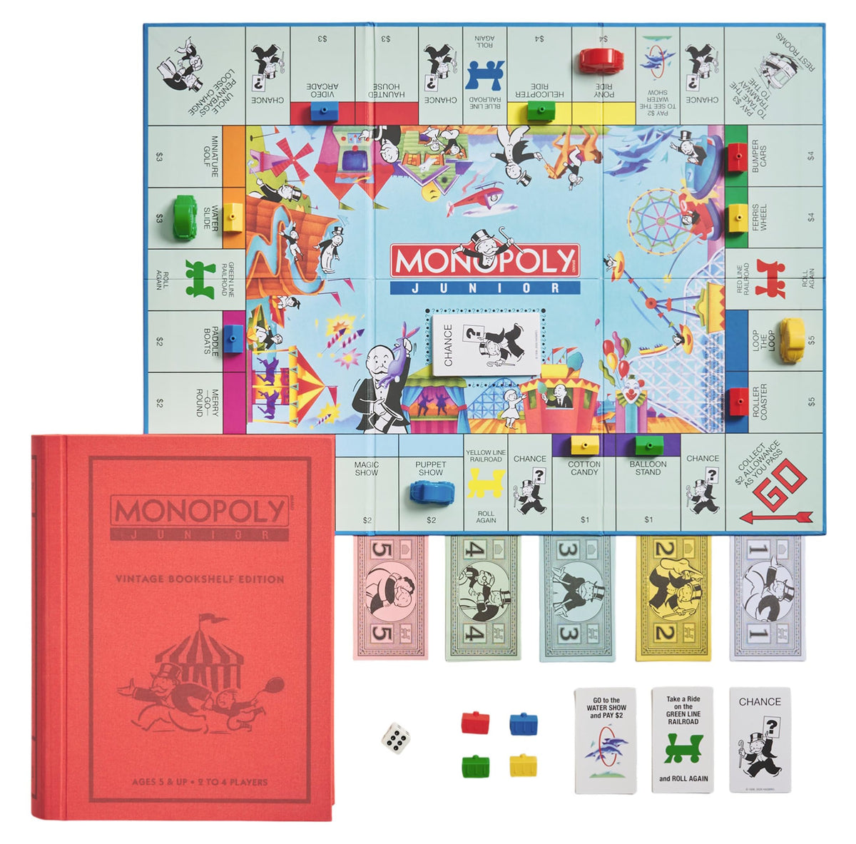 WS Game Company Monopoly Junior car movers improving play and movement