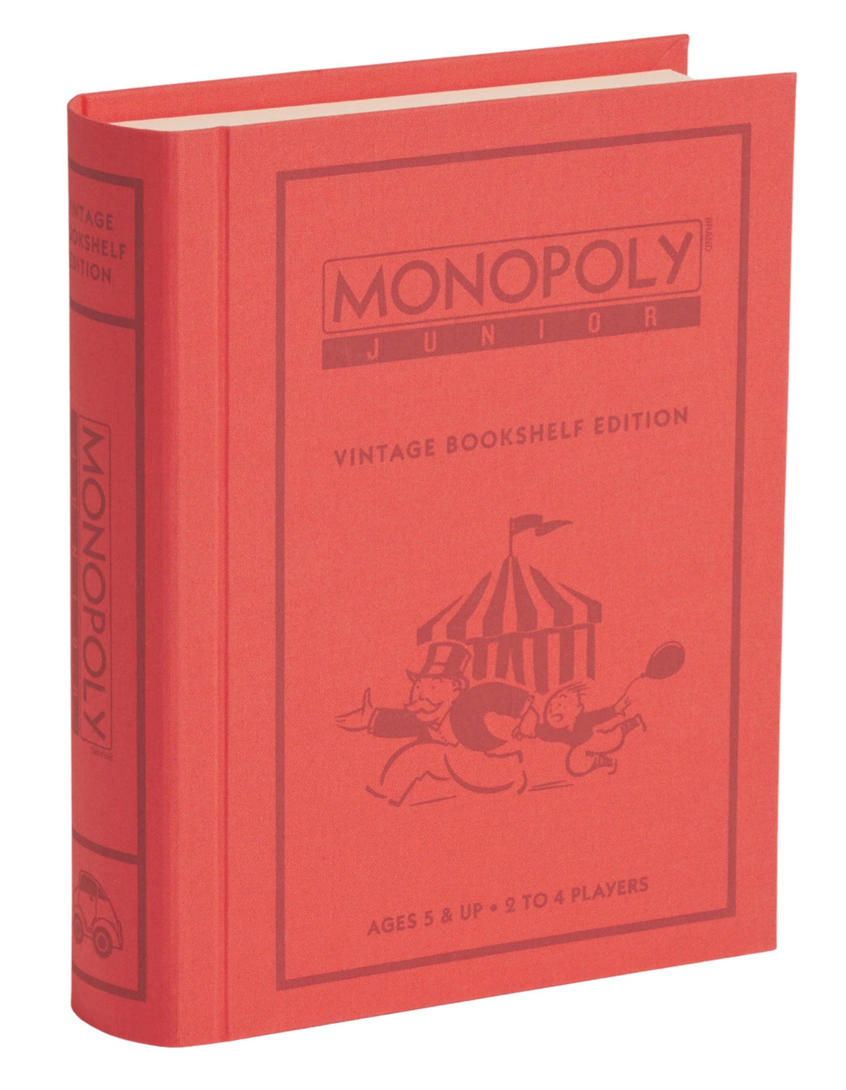 WS Game Company Monopoly Junior vintage bookshelf box stored neatly on a shelf