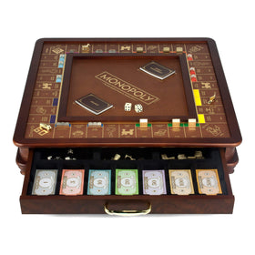 WS Game Company Monopoly Luxury Edition bank teller money tray for streamlined transactions.