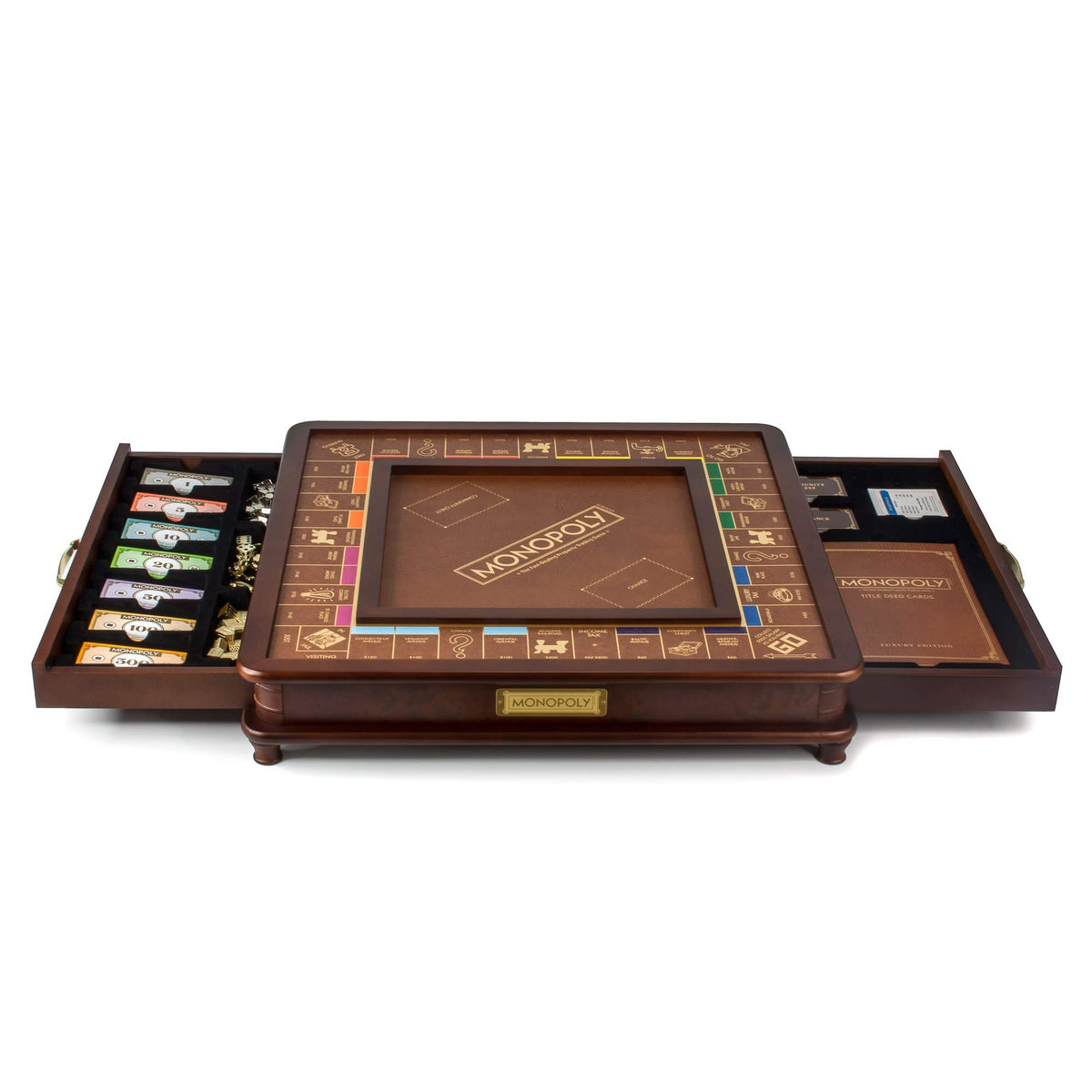 WS Game Company Monopoly Luxury Edition die-cast movers enhance classic gameplay.